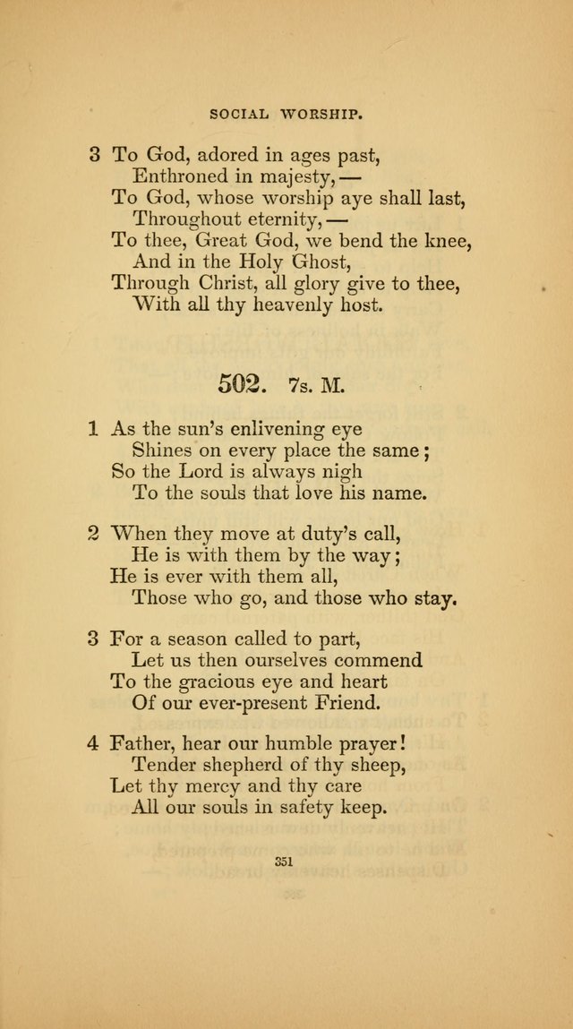 Hymns for the Church of Christ (3rd thousand) page 351