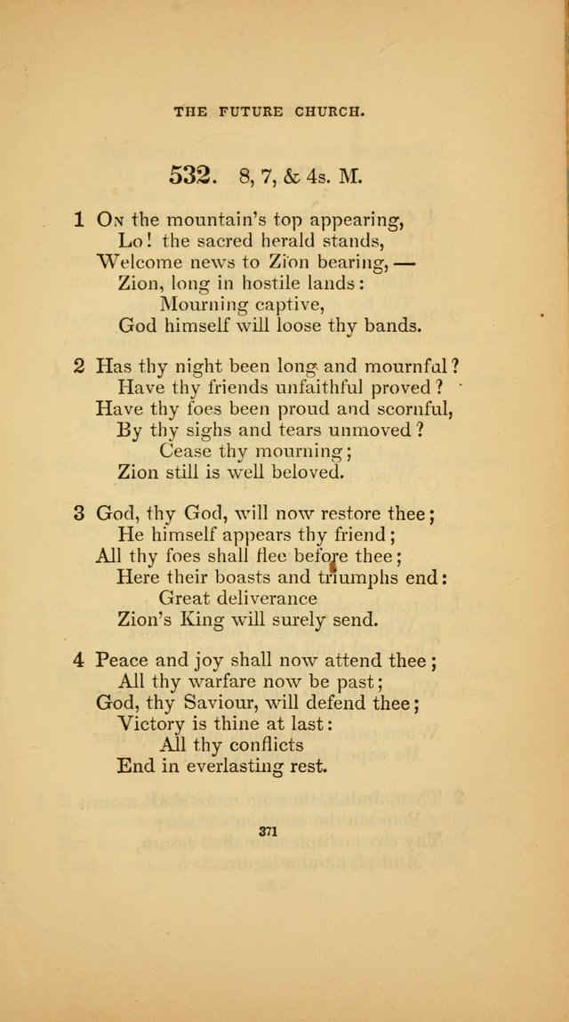 Hymns for the Church of Christ (3rd thousand) page 371