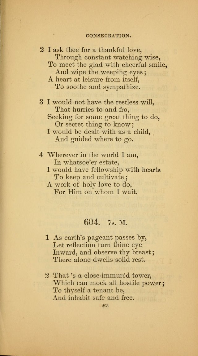 Hymns for the Church of Christ (3rd thousand) page 423