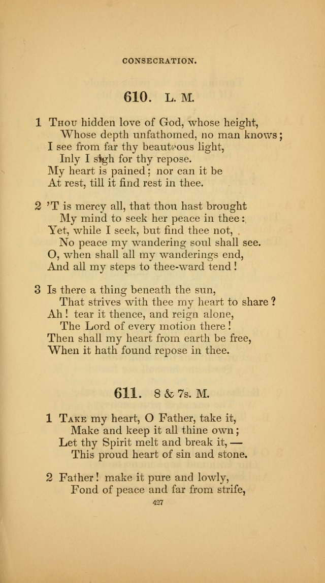 Hymns for the Church of Christ (3rd thousand) page 427