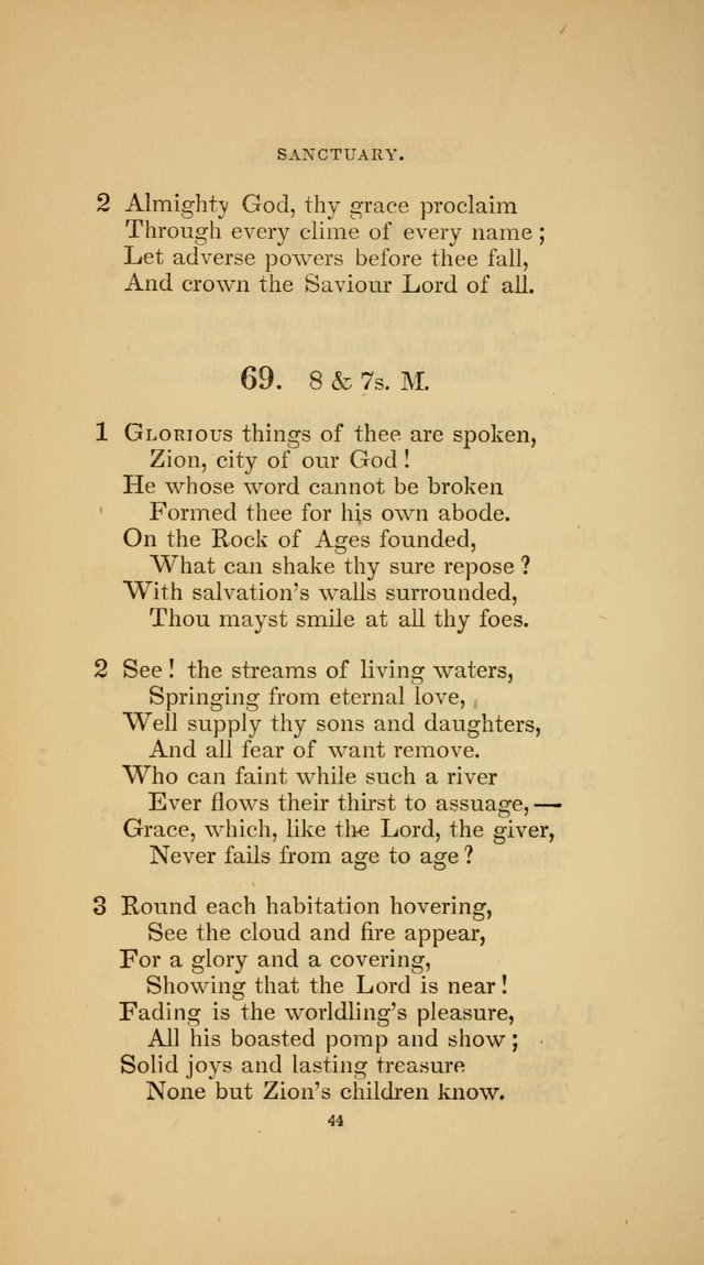 Hymns for the Church of Christ (3rd thousand) page 44