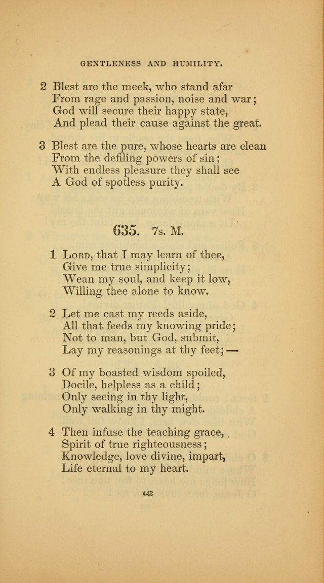 Hymns for the Church of Christ (3rd thousand) page 443