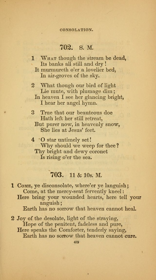 Hymns for the Church of Christ (3rd thousand) page 489
