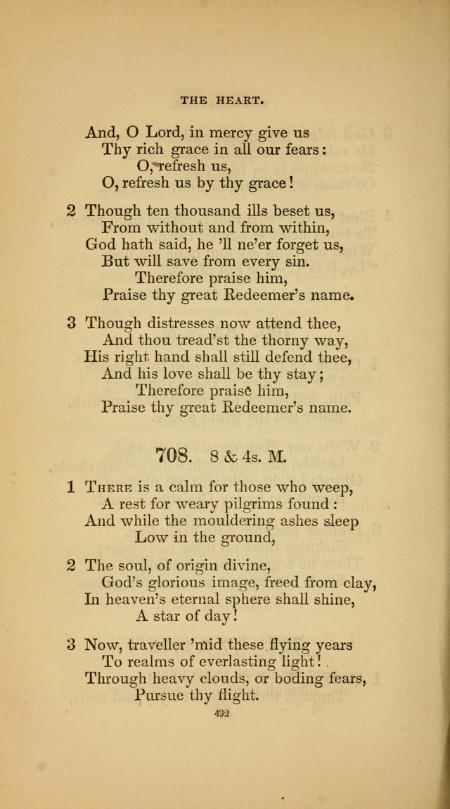 Hymns for the Church of Christ (3rd thousand) page 492