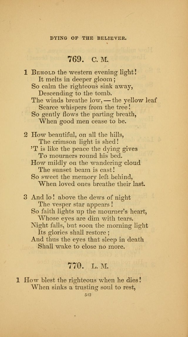 Hymns for the Church of Christ (3rd thousand) page 543