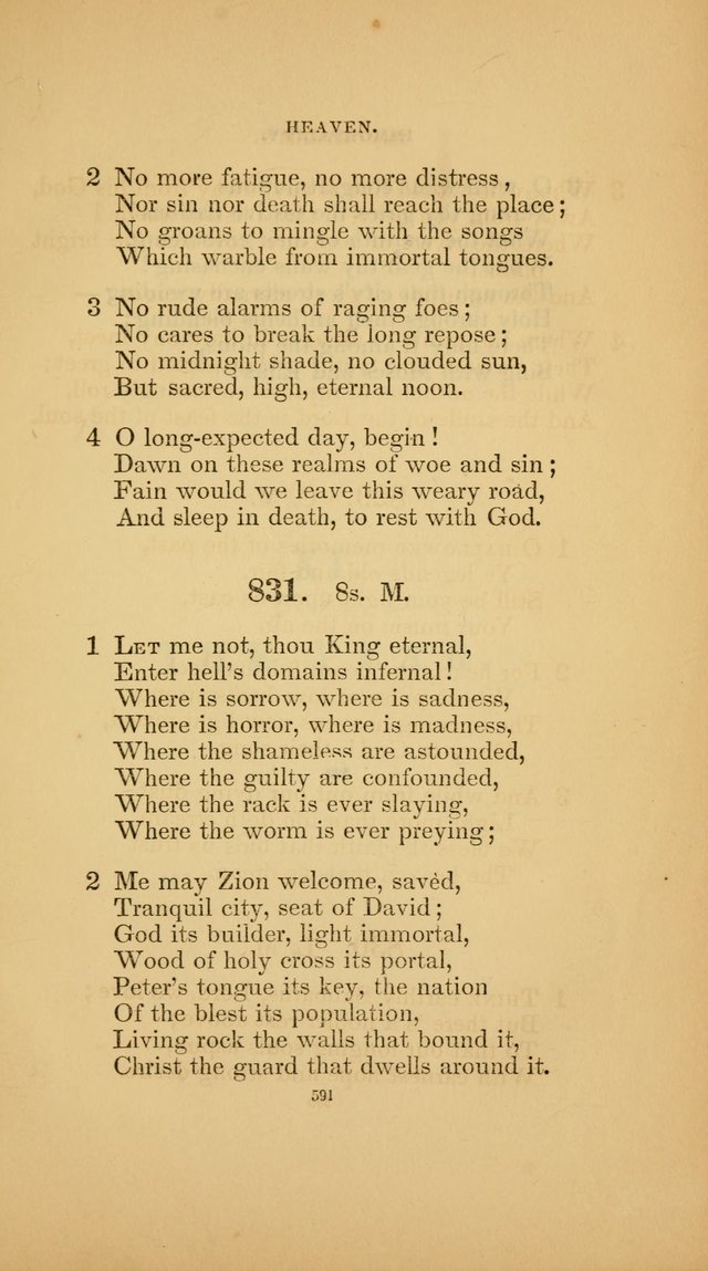 Hymns for the Church of Christ (3rd thousand) page 591