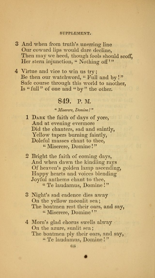 Hymns for the Church of Christ (3rd thousand) page 616