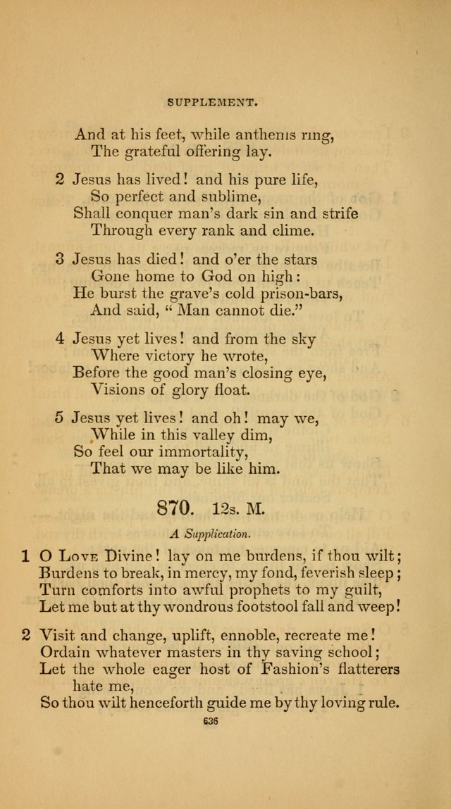 Hymns for the Church of Christ (3rd thousand) page 636