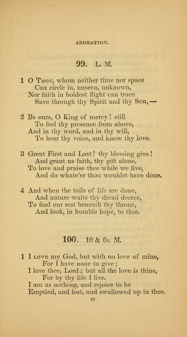 Hymns for the Church of Christ (3rd thousand) page 67
