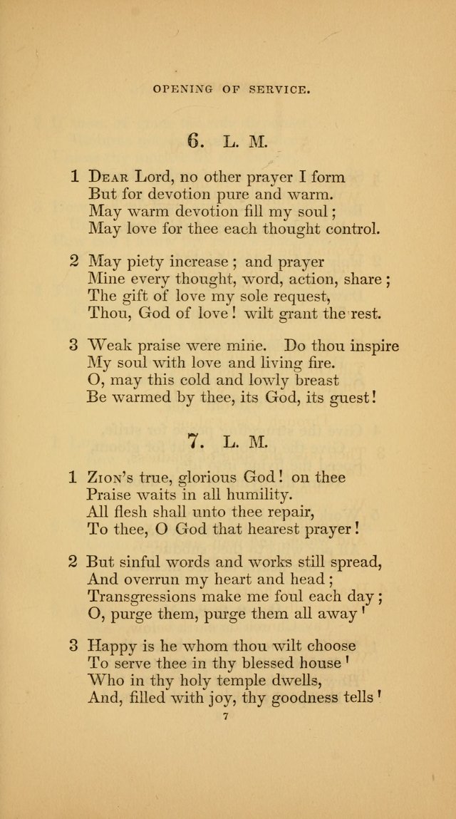 Hymns for the Church of Christ (3rd thousand) page 7