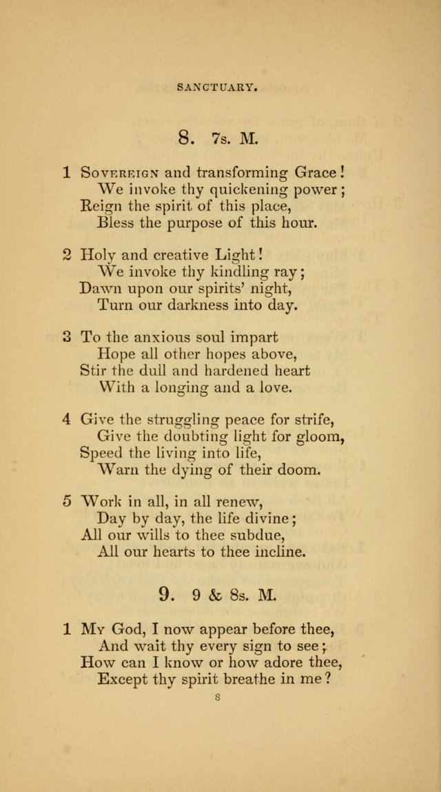 Hymns for the Church of Christ (3rd thousand) page 8