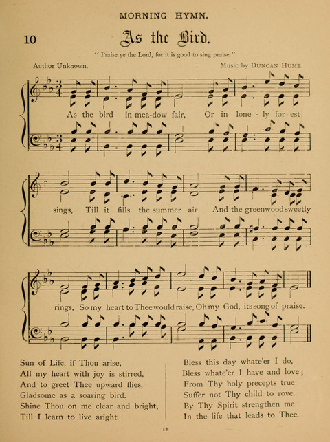 Hymns for Elementary Schools: original and selected page 11