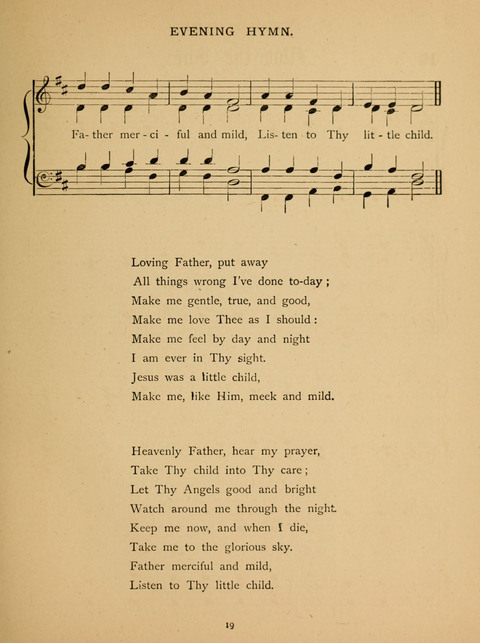 Hymns for Elementary Schools: original and selected page 19