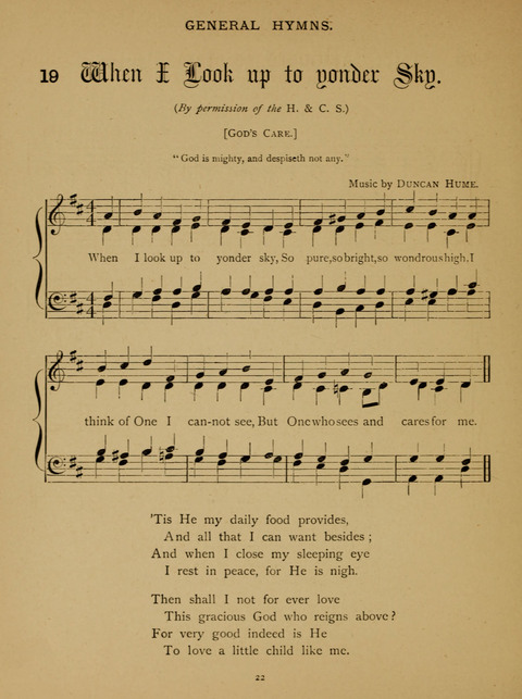 Hymns for Elementary Schools: original and selected page 22