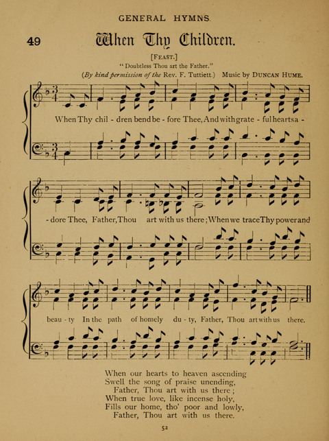 Hymns for Elementary Schools: original and selected page 52