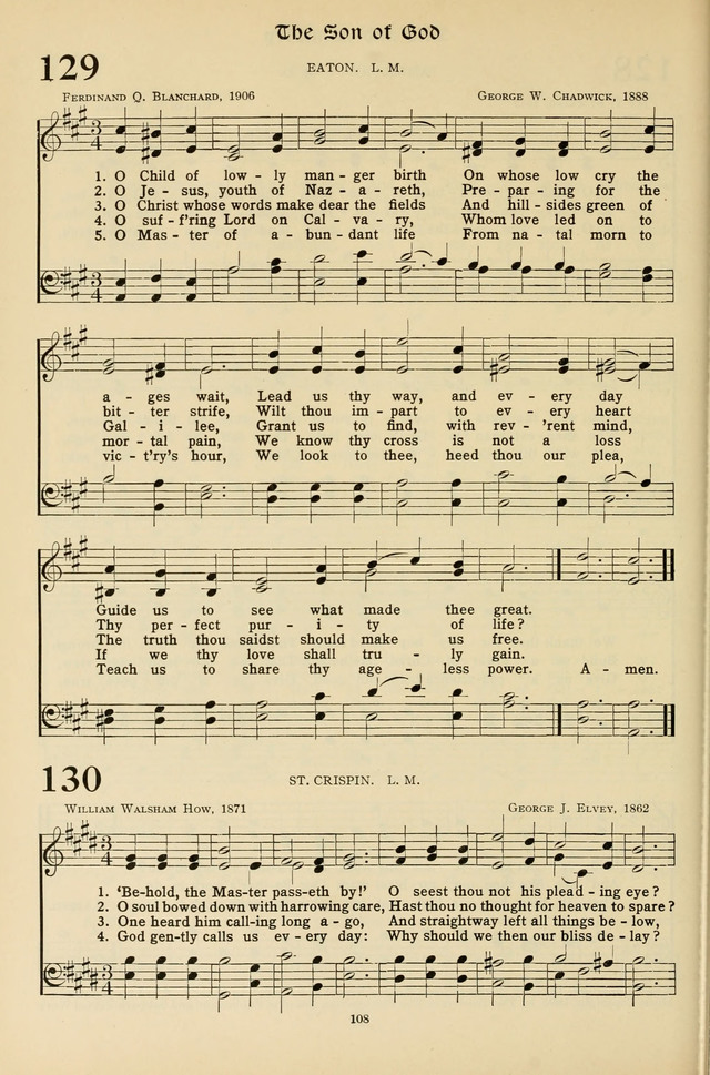 Hymns for the Living Age page 108