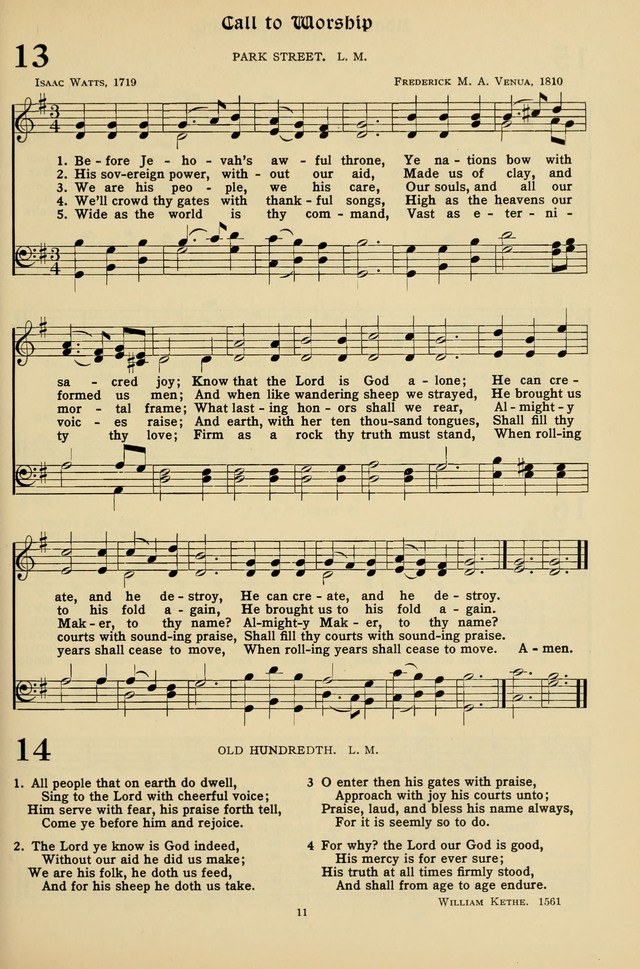 Hymns for the Living Age page 11