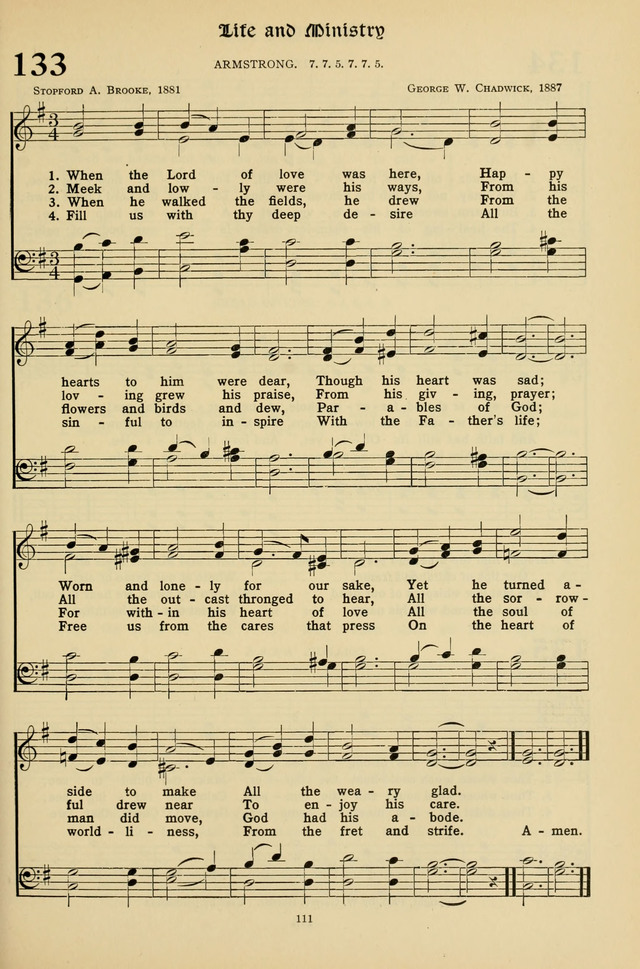 Hymns for the Living Age page 111