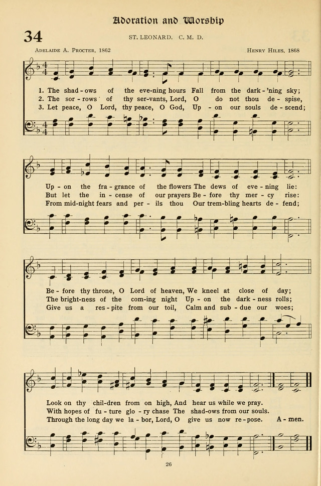 Hymns for the Living Age page 26