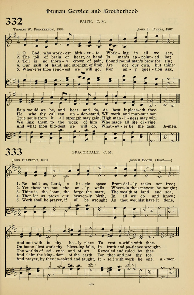 Hymns for the Living Age page 265