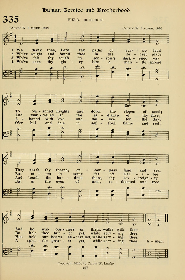 Hymns for the Living Age page 267