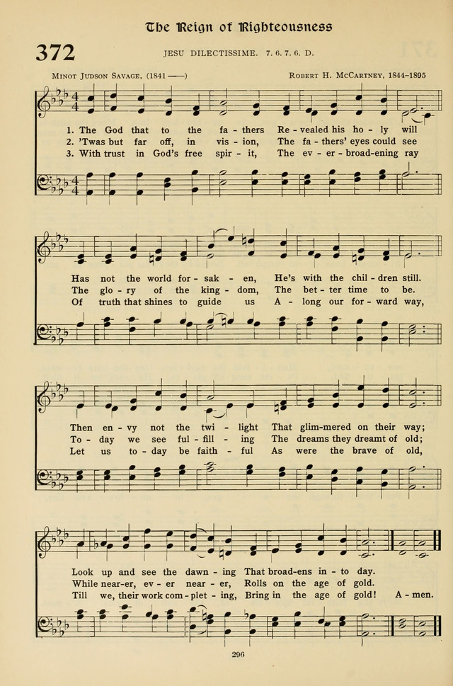 Hymns for the Living Age page 296