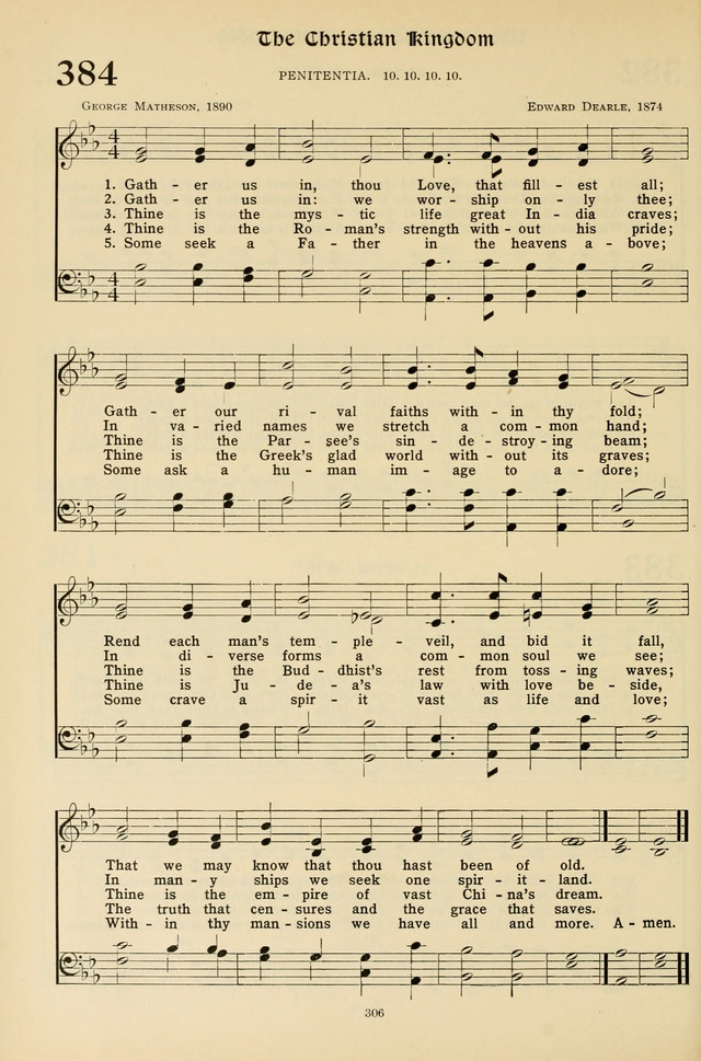 Hymns for the Living Age page 306