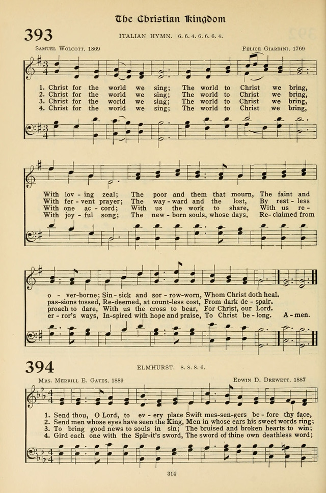 Hymns for the Living Age page 314