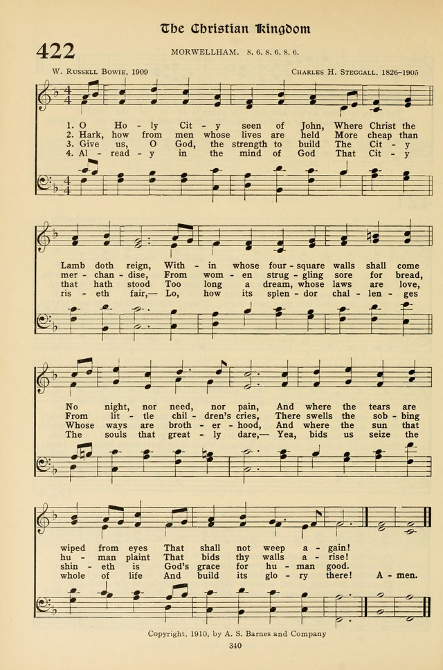 Hymns for the Living Age page 340