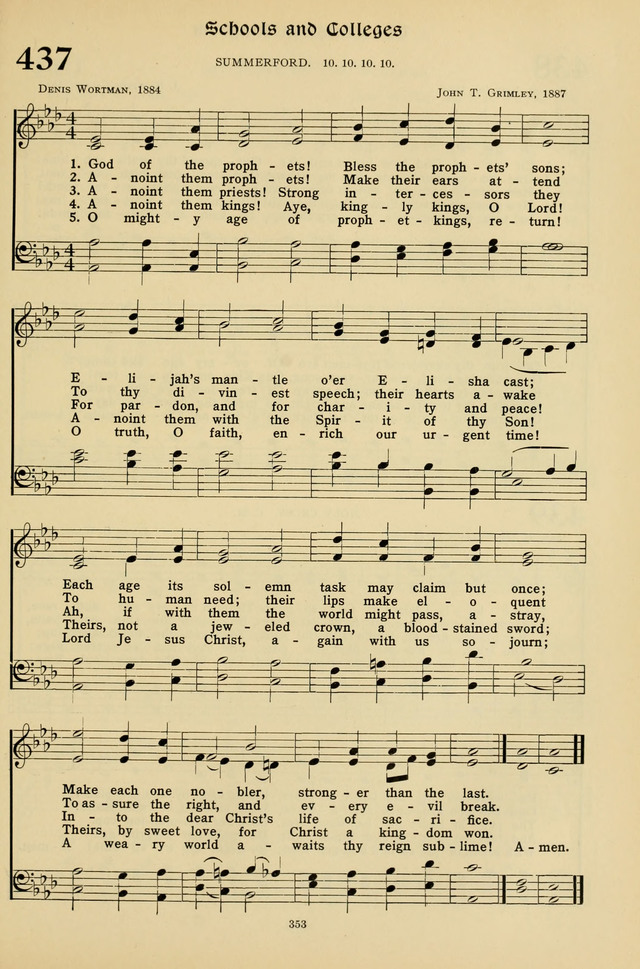 Hymns for the Living Age page 353