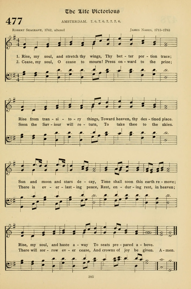 Hymns for the Living Age page 385