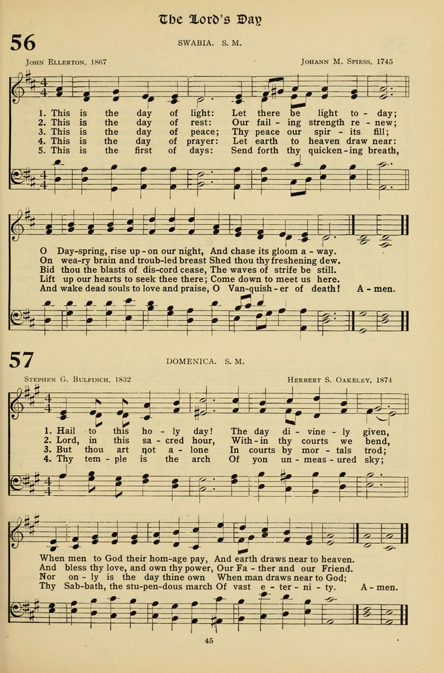 Hymns for the Living Age page 45