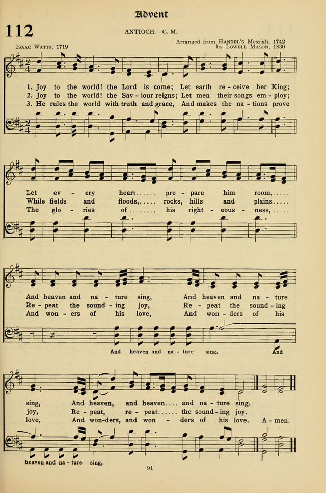 Hymns for the Living Age page 91