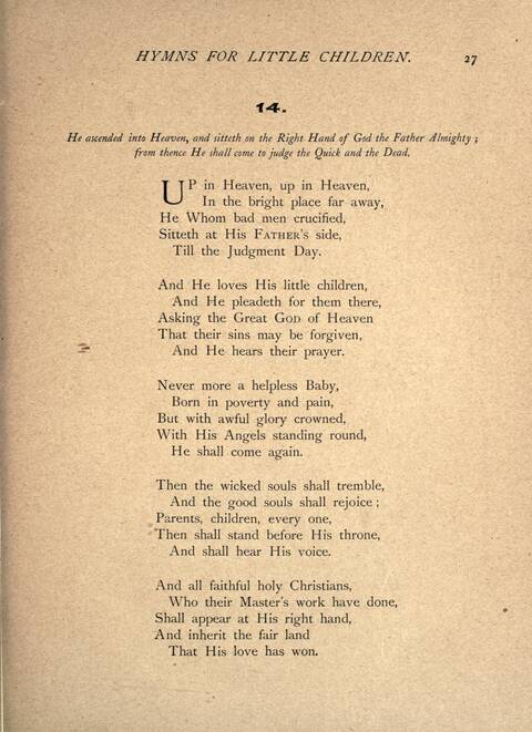 Hymns for Little Children page 27