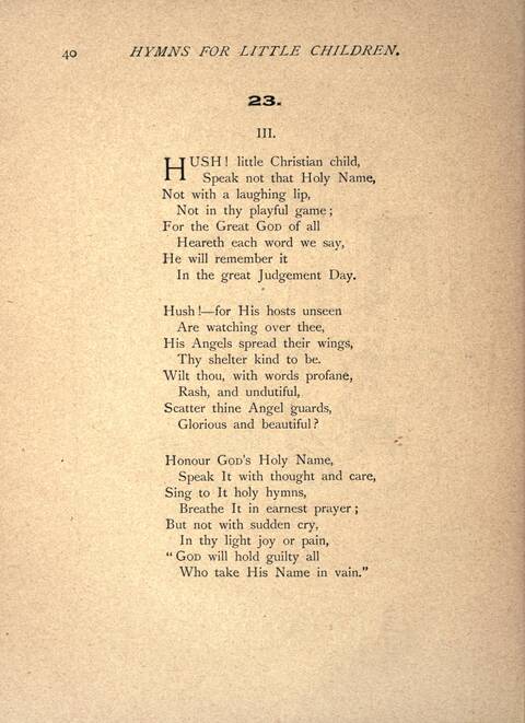 Hymns for Little Children page 40