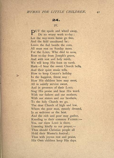 Hymns for Little Children page 41