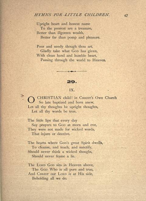 Hymns for Little Children page 47