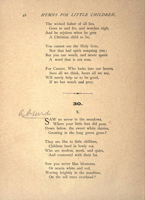 Hymns for Little Children page 48