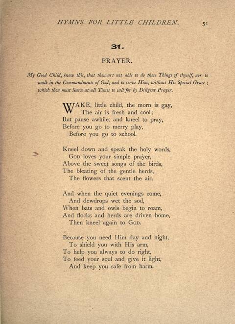 Hymns for Little Children page 51