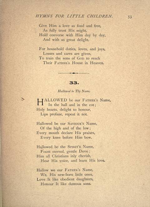 Hymns for Little Children page 53