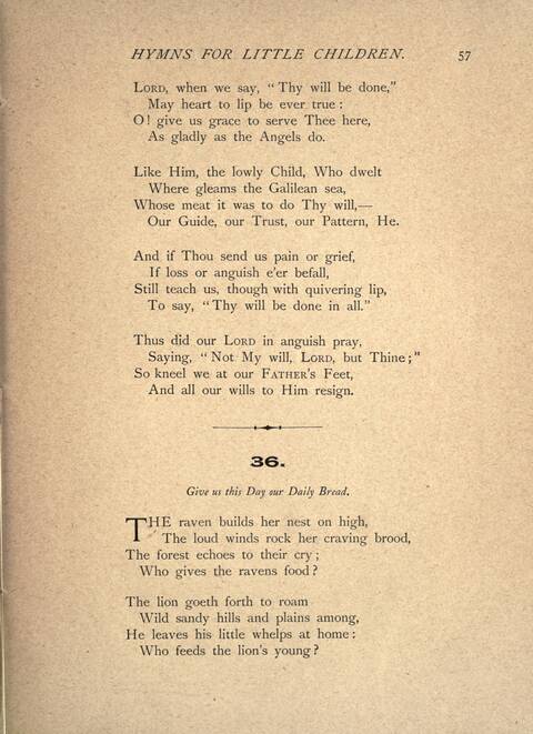 Hymns for Little Children page 57