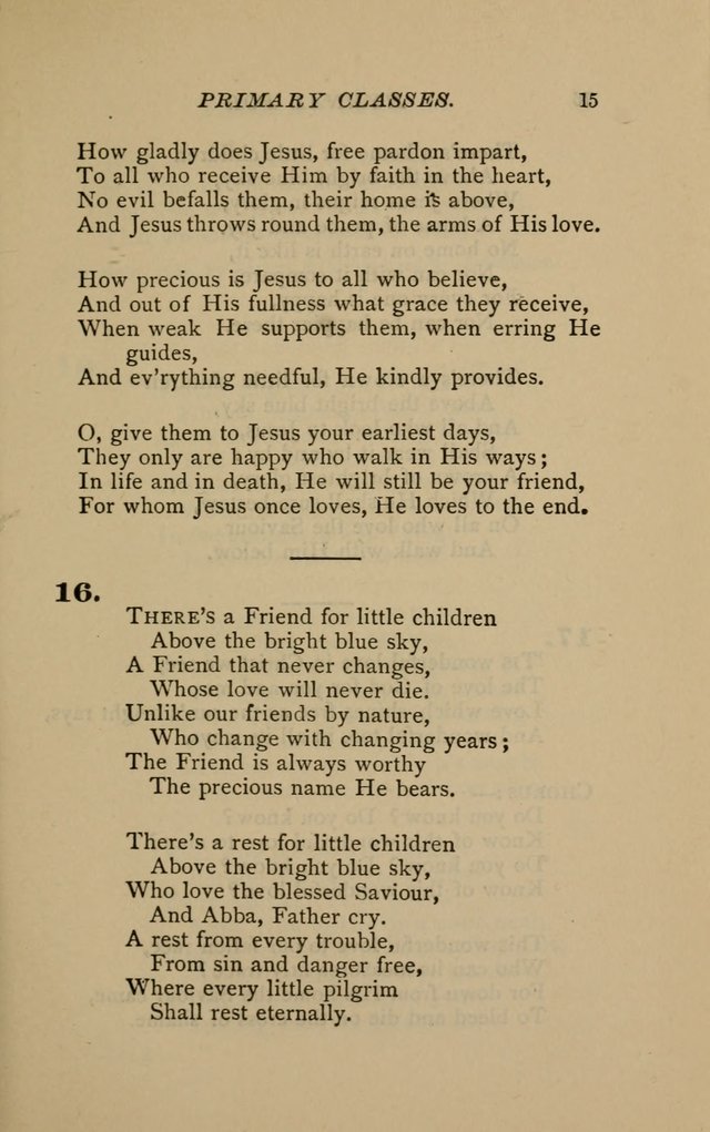 Hymnal for Primary Classes: a collection of hymns and tunes, recitations and exercises, being a manual for primary Sunday-schools (Words ed.) page 12