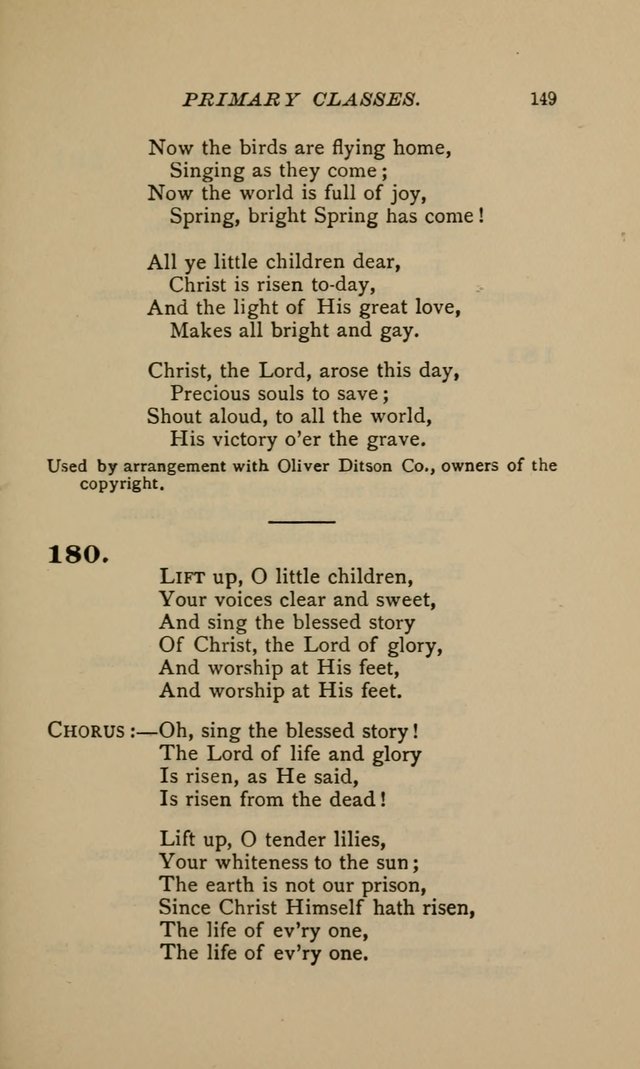 Hymnal for Primary Classes: a collection of hymns and tunes, recitations and exercises, being a manual for primary Sunday-schools (Words ed.) page 146
