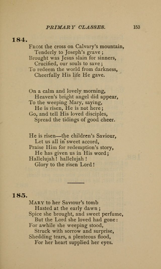 Hymnal for Primary Classes: a collection of hymns and tunes, recitations and exercises, being a manual for primary Sunday-schools (Words ed.) page 150
