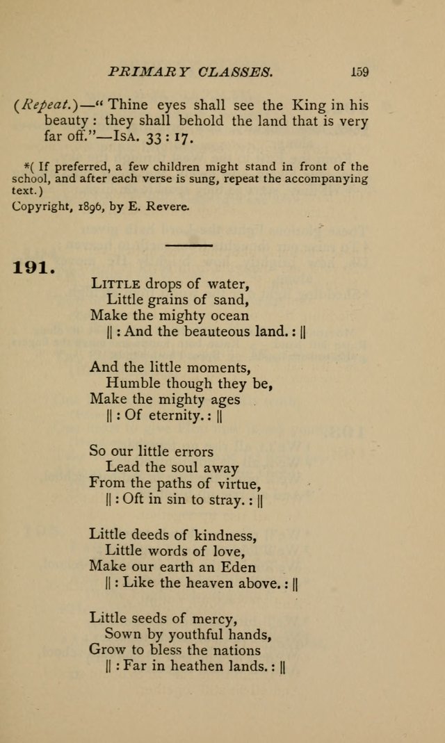 Hymnal for Primary Classes: a collection of hymns and tunes, recitations and exercises, being a manual for primary Sunday-schools (Words ed.) page 156