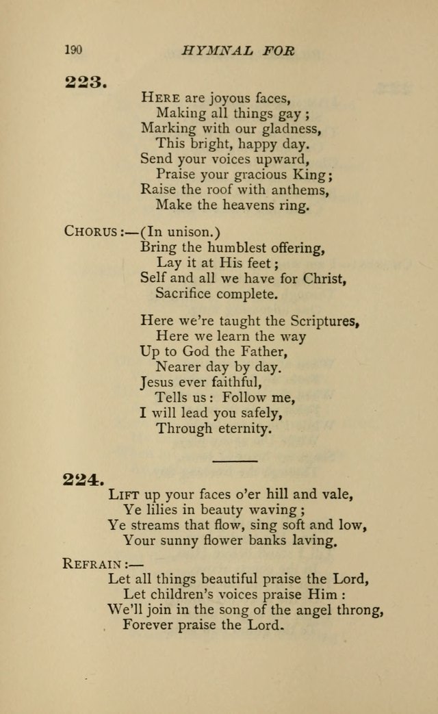 Hymnal for Primary Classes: a collection of hymns and tunes, recitations and exercises, being a manual for primary Sunday-schools (Words ed.) page 187