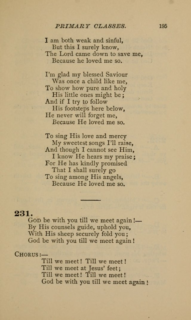 Hymnal for Primary Classes: a collection of hymns and tunes, recitations and exercises, being a manual for primary Sunday-schools (Words ed.) page 192