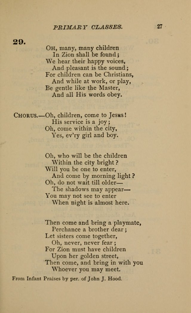 Hymnal for Primary Classes: a collection of hymns and tunes, recitations and exercises, being a manual for primary Sunday-schools (Words ed.) page 24