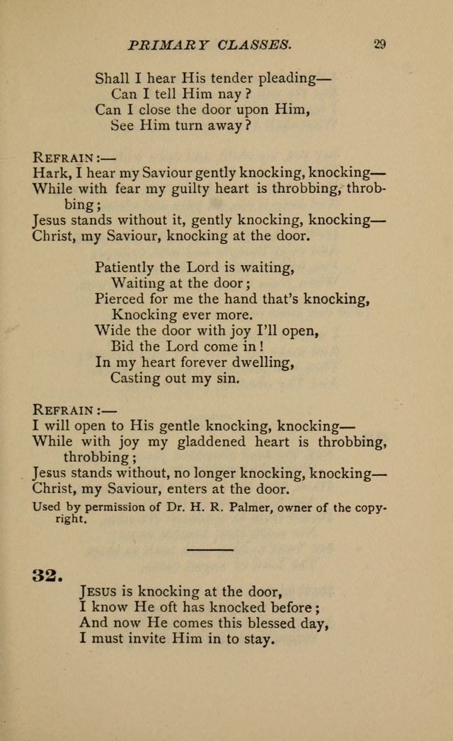 Hymnal for Primary Classes: a collection of hymns and tunes, recitations and exercises, being a manual for primary Sunday-schools (Words ed.) page 26