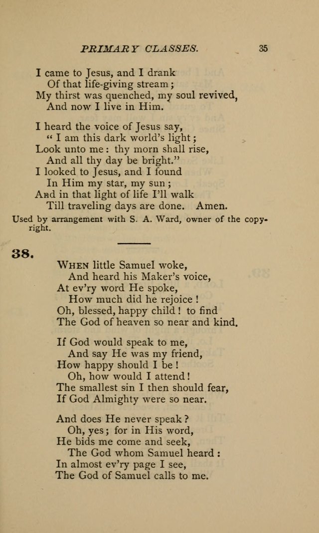 Hymnal for Primary Classes: a collection of hymns and tunes, recitations and exercises, being a manual for primary Sunday-schools (Words ed.) page 32
